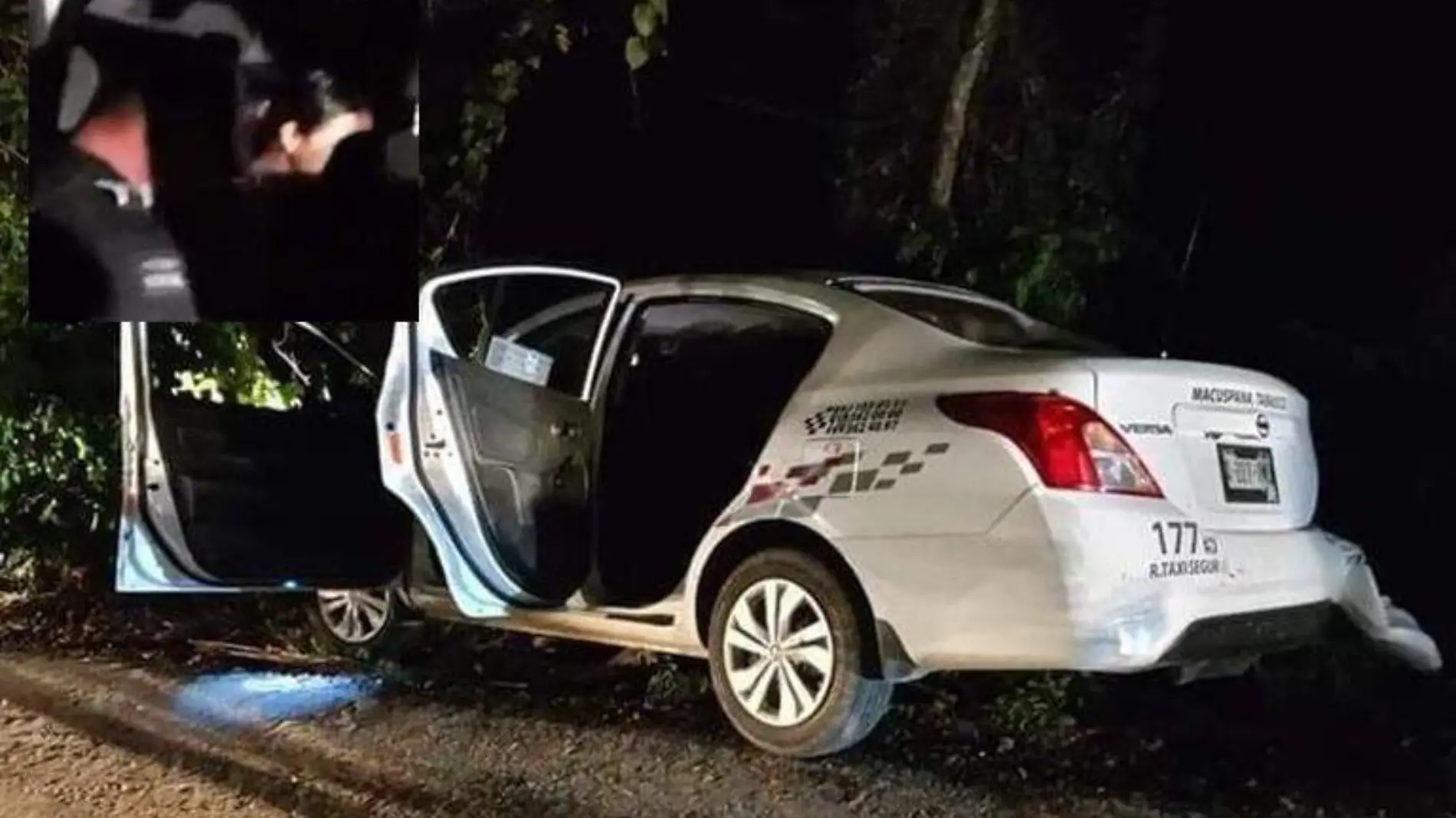 Joven secuestrada en taxi